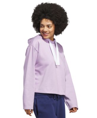 Women's Fleece 3-Stripes Loose-Fit Hoodie