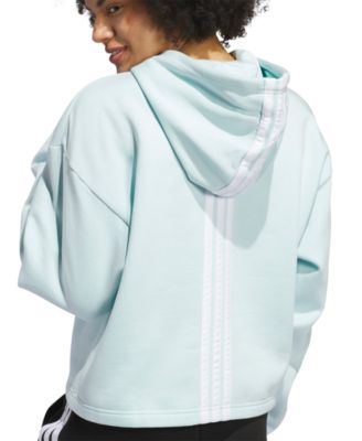 Women's Fleece 3-Stripes Loose-Fit Hoodie