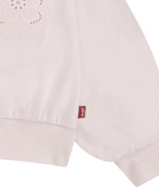 Girls' Toddler 2T-4T Collar Sweatshirt and Shorts, 2-Piece Set