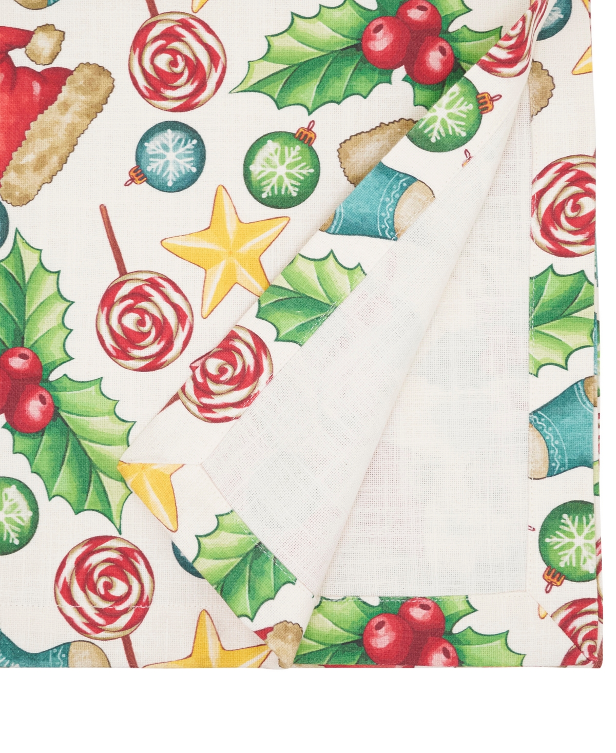Saro Lifestyle Christmas Table Runner, 14" X 72" In Multi