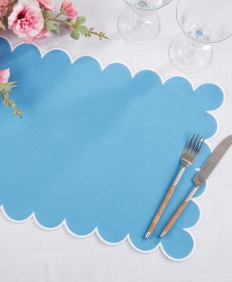 Eco Scallop Border Placemat, Set of 4