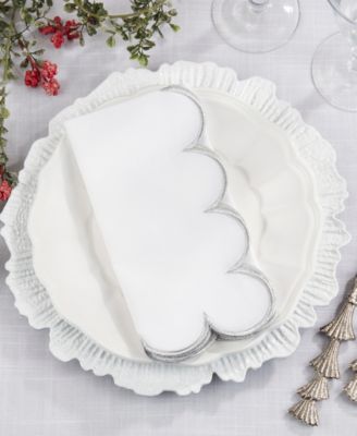 Scalloped Hem Napkin, Set of 4
