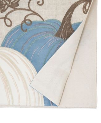 Linen Blend Pumpkins Table Runner, 16" x 70"