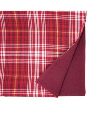Rustic Plaid Placemat and Napkin Set, Set of 8