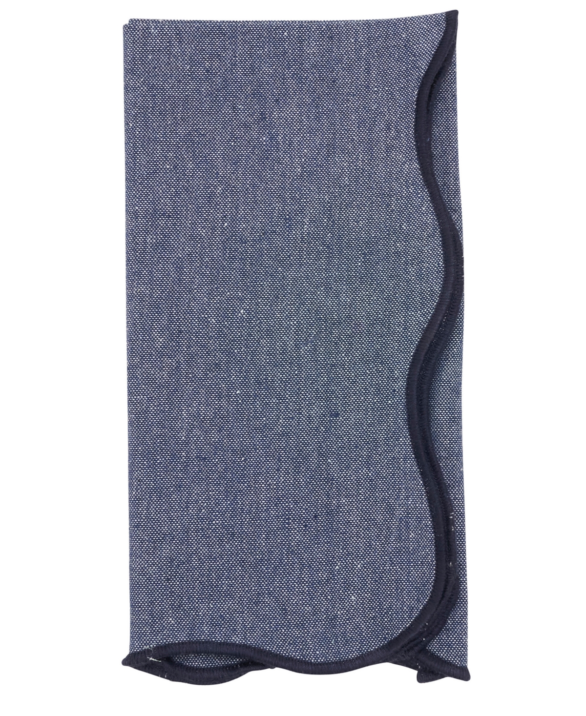 Saro Lifestyle Eco Chic Scallop Napkin, Set of 4