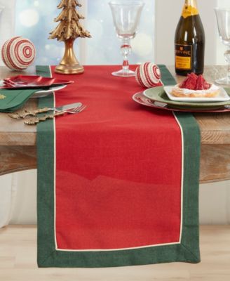Banded Border Table Runner, 16" x 72"