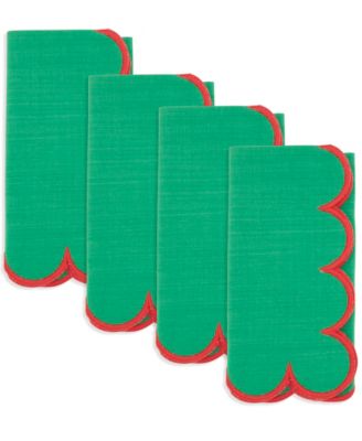 Sweet Edge Scalloped Napkin, Set of 4