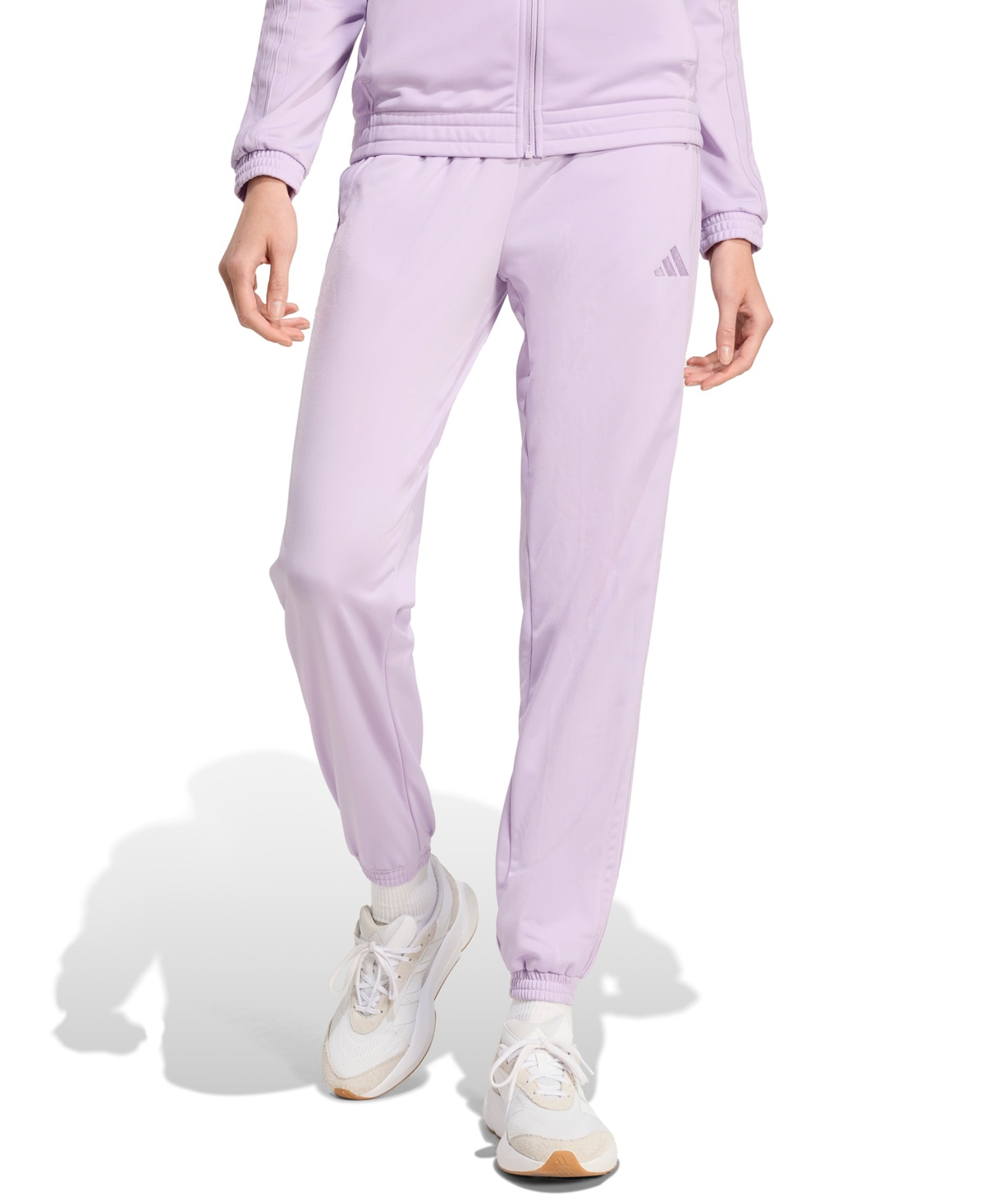 Adidas Originals Women's Tricot 3-stripes Track Pants In Purple