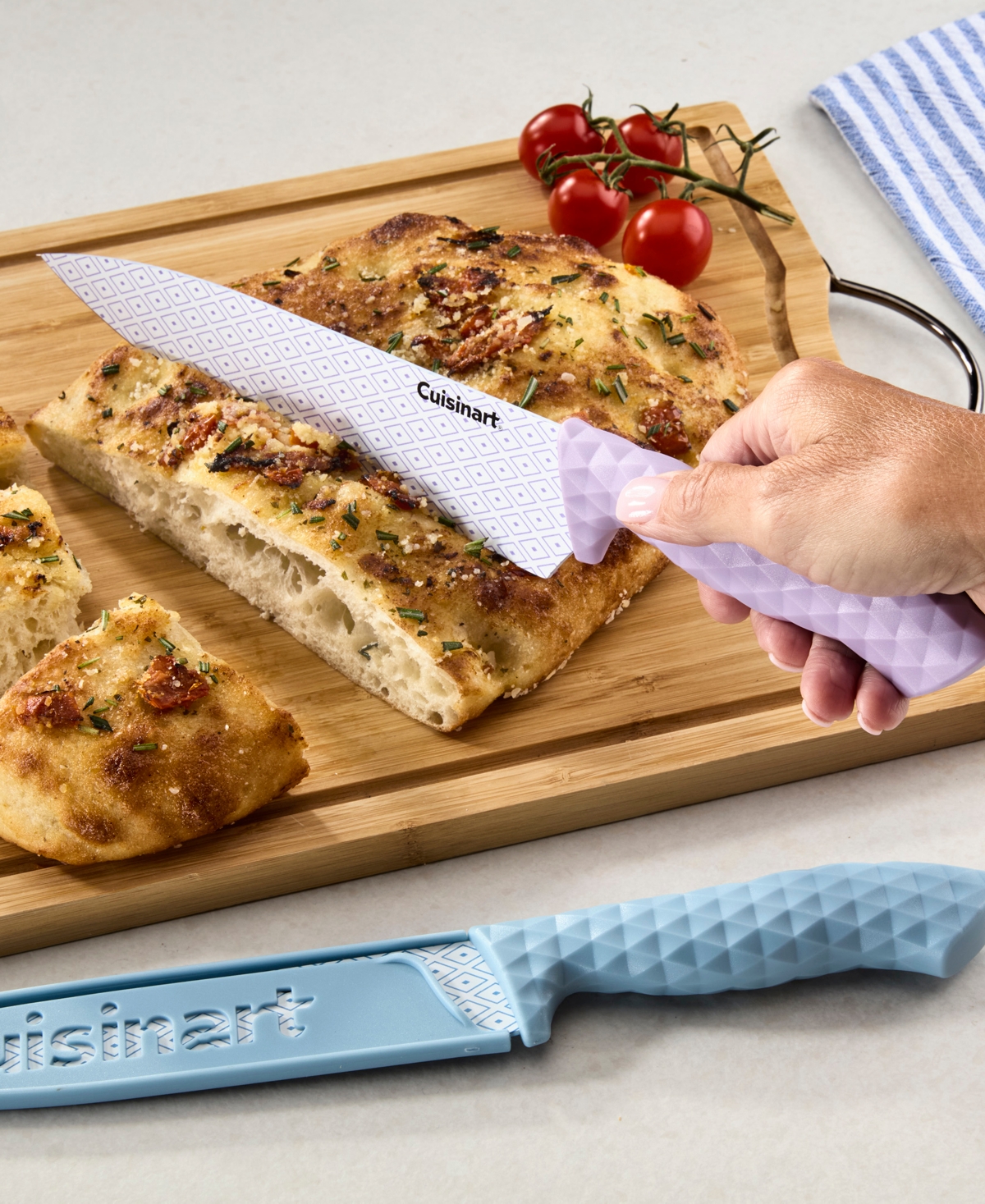 Cuisinart Ceramic Coated 10-piece Cutlery Knife Set In Pink