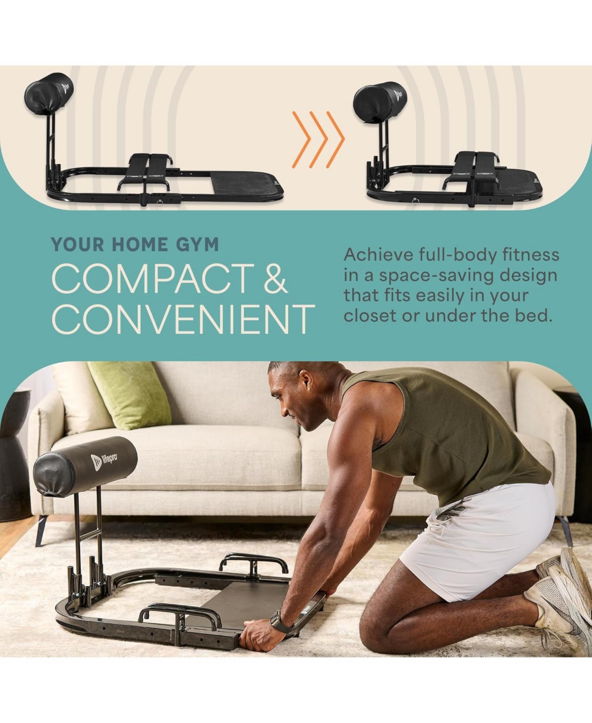 LifePro GluteBlast Hip Thrust Machine - Premium Home Gym Equipment for Glutes, Hips & Thighs