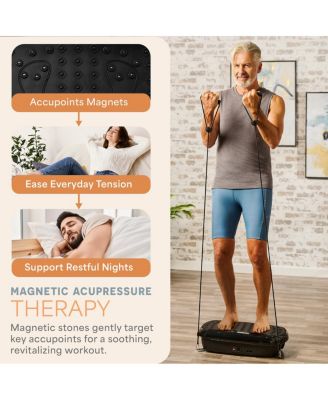 Lifepro HexaPlate Lite Vibration Plate Exercise Machine – Full Body Vibrating Platform for Lymphatic Drainage, Recovery & Muscle Toning