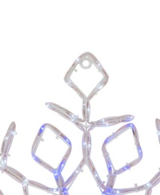 23" Lighted Snowflake Window Silhouette Christmas Decoration