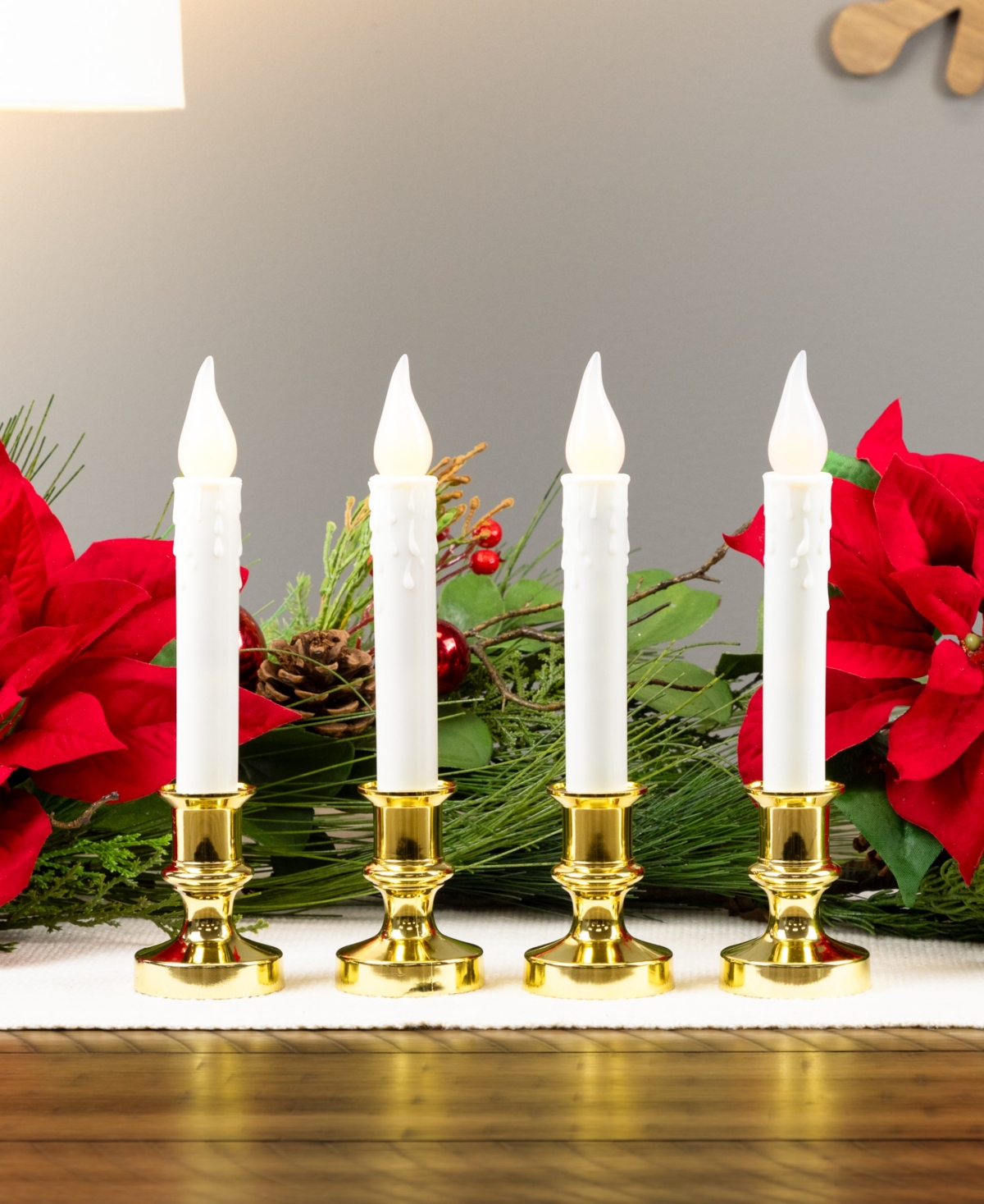 Northlight Led Flickering Window Candles, Set of 8