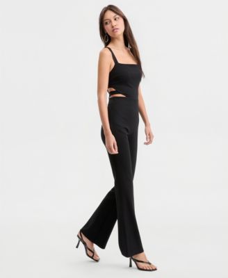 Women's Noel Ponte Waist-Cutout Jumpsuit