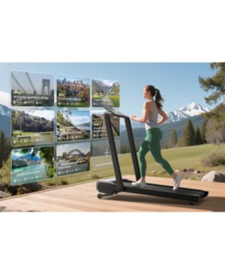 Strol 2S Pro 2-in-1 Smart Treadmill with 9% Auto Incline - AI-Powered Immersive Running & Hiking Experience, App-Controlled