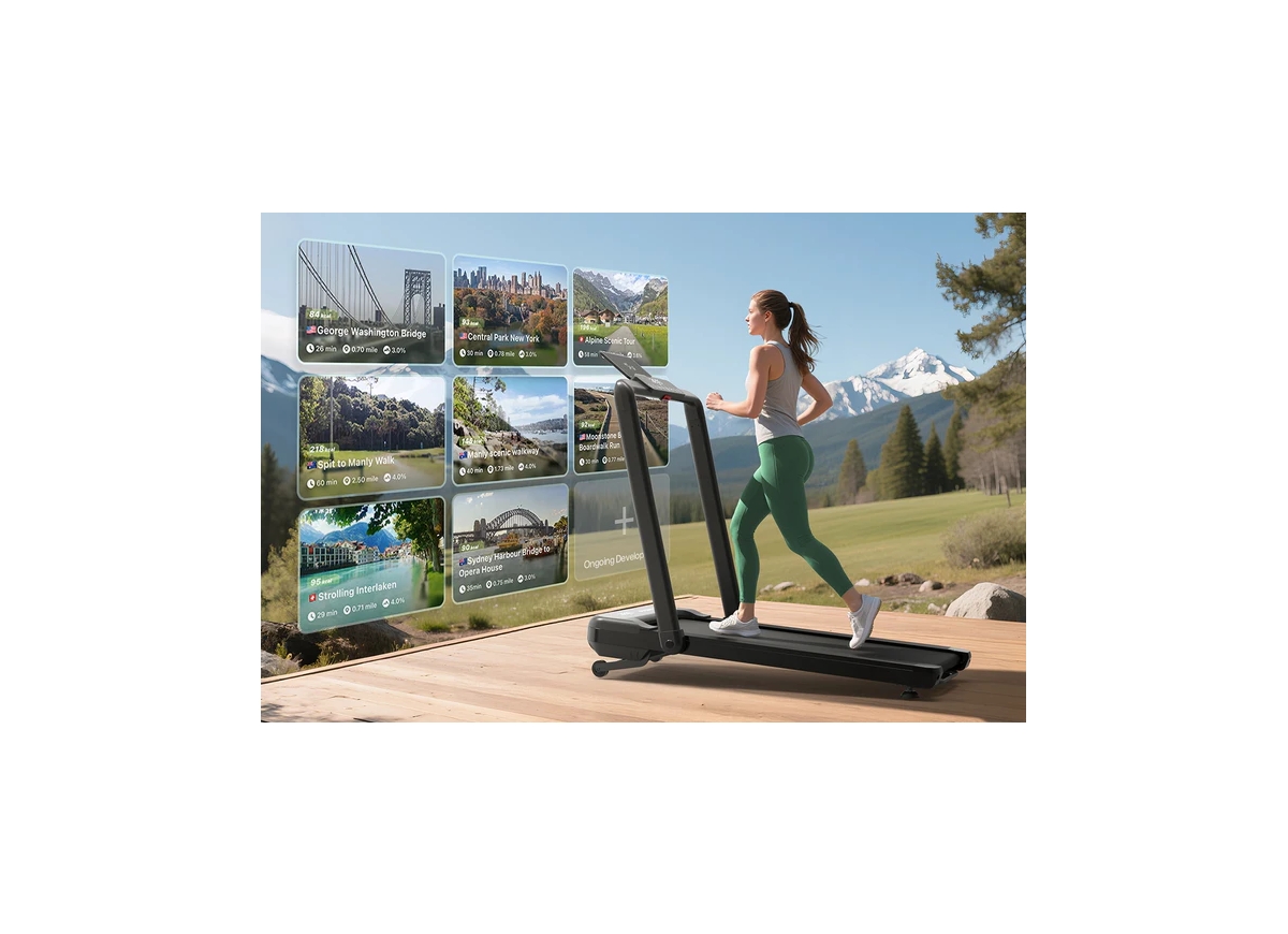 Urevo Climber Smart Treadmill with 9% Auto Incline