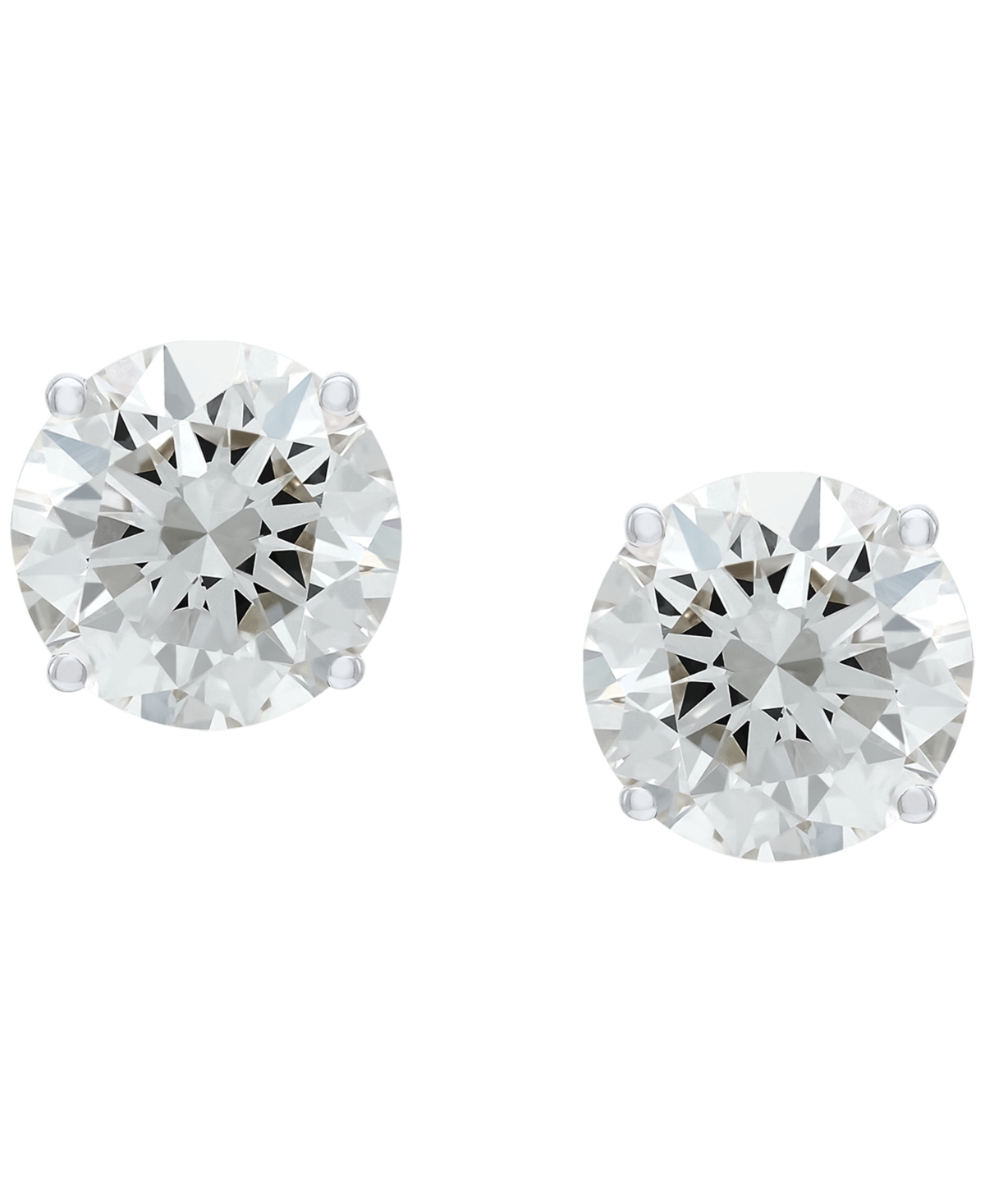 Grown With Love Lab Diamond Stud Earrings (4 ct. t.w.) 14K White Gold (also Yellow Gold)