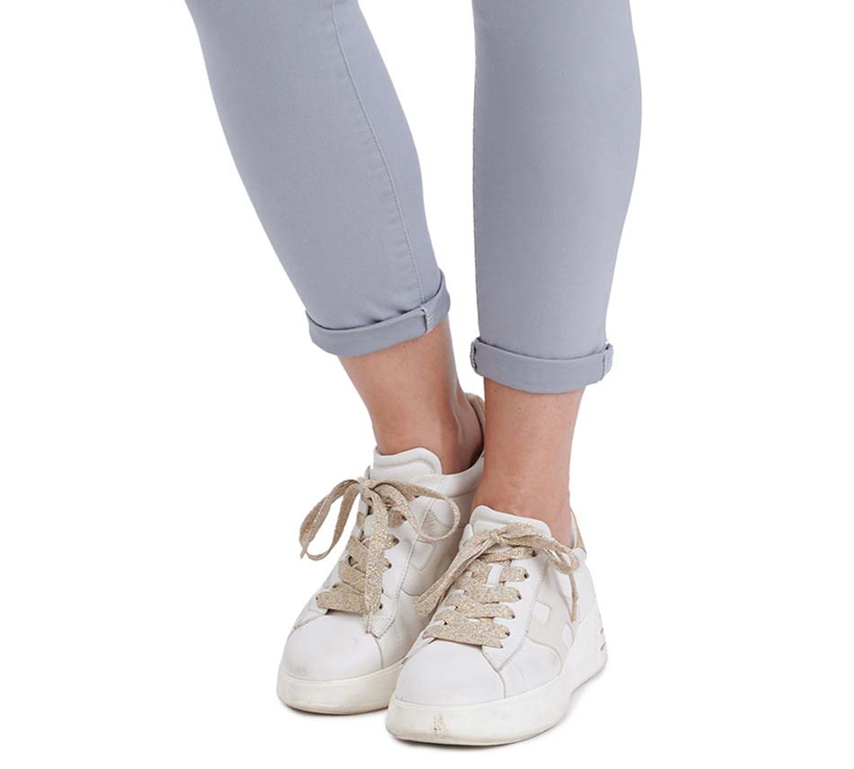Democracy Petite Solution Ankle Skimmer Jeans In Gray