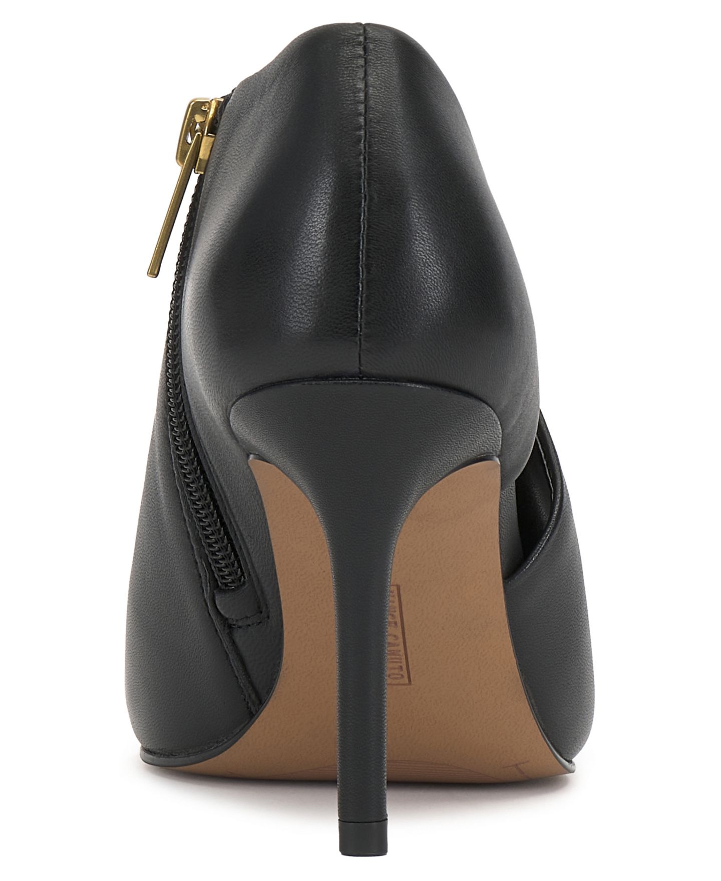Женские сандалии Vince Camuto Telemi High Heel Dress Sandals, цвет: Чёрный кожаный — фото 3