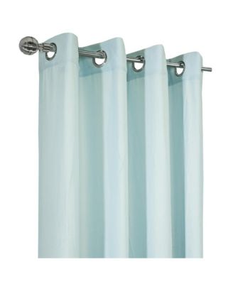 Harmony Light Filtering Providing Privacy Soft and Relaxed Feel in Room Grommet Curtain Panel 52" x 84" Sky Blue