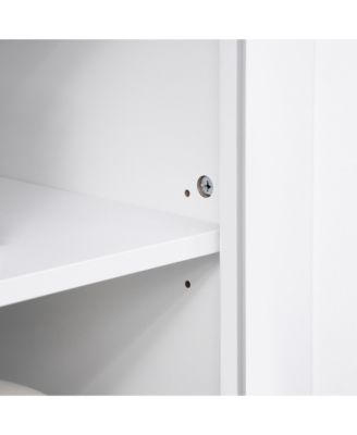 Kitchen Storage Buffet w/ Microwave Hutch Drawer for Dining Room,