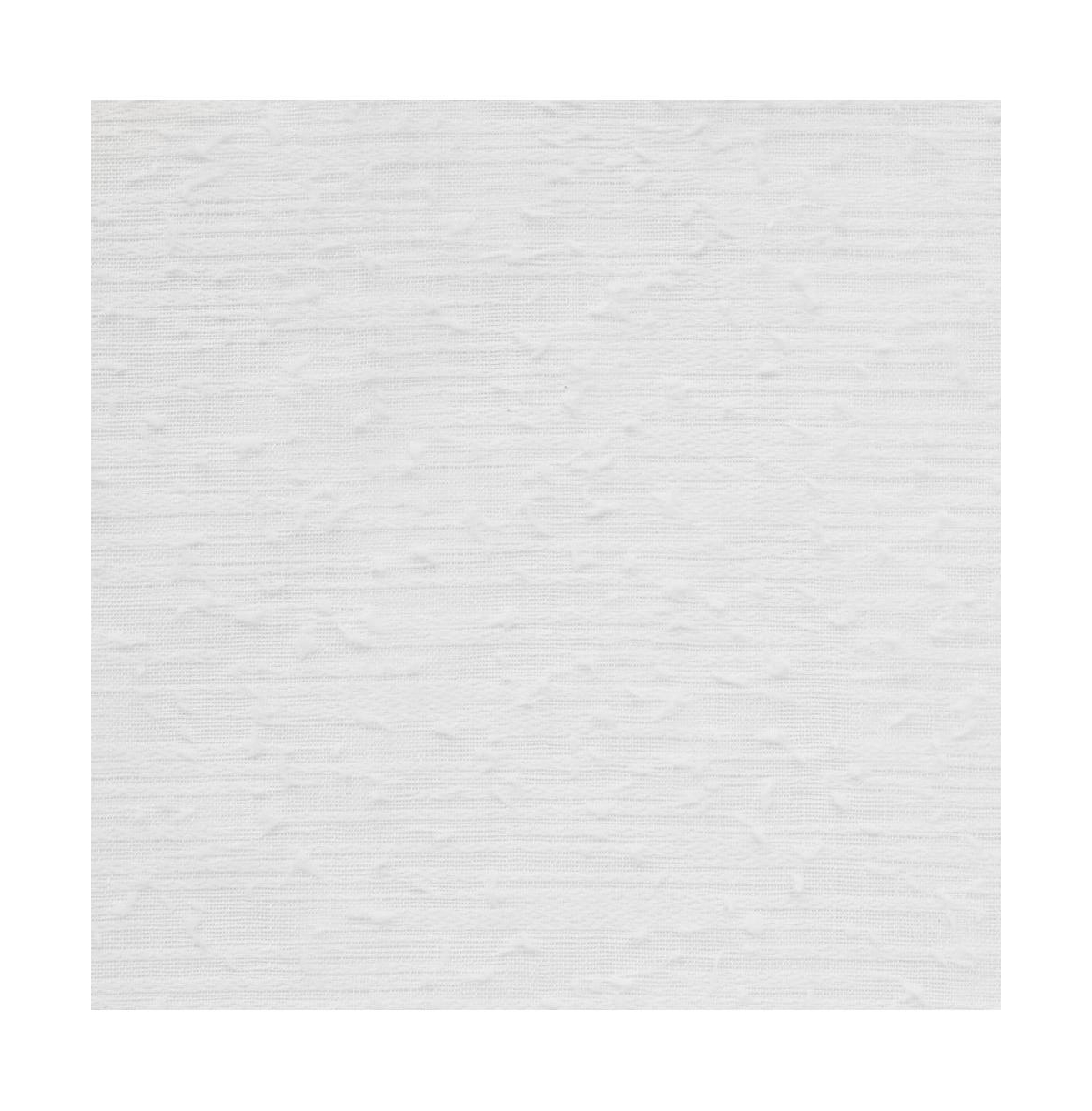 Habitat Boucle Sheer Premium Stylish and Functional Grommet Curtain Panel 52" x 63" White