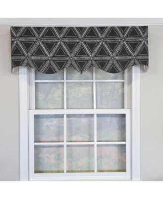 100% Cotton Zircon Regal With Poly/Cotton Ivory lining Rod Pocket Valance 50" x 16" Silver