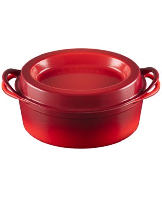 Enameled Cast Iron 7.25-Quart Traditional Oval Doufeu Dutch Oven