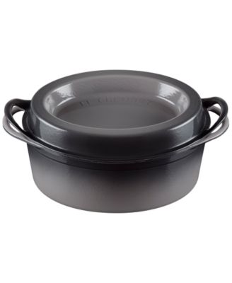 Enameled Cast Iron 7.25-Quart Traditional Oval Doufeu Dutch Oven