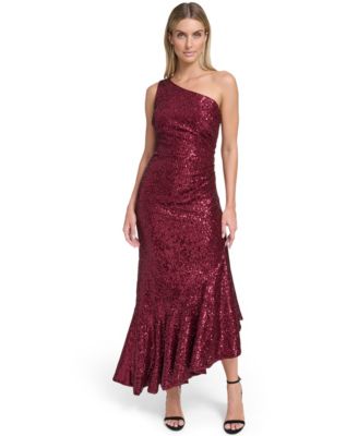 Eliza J - Women's Social Sequin One Shoulder Dress
