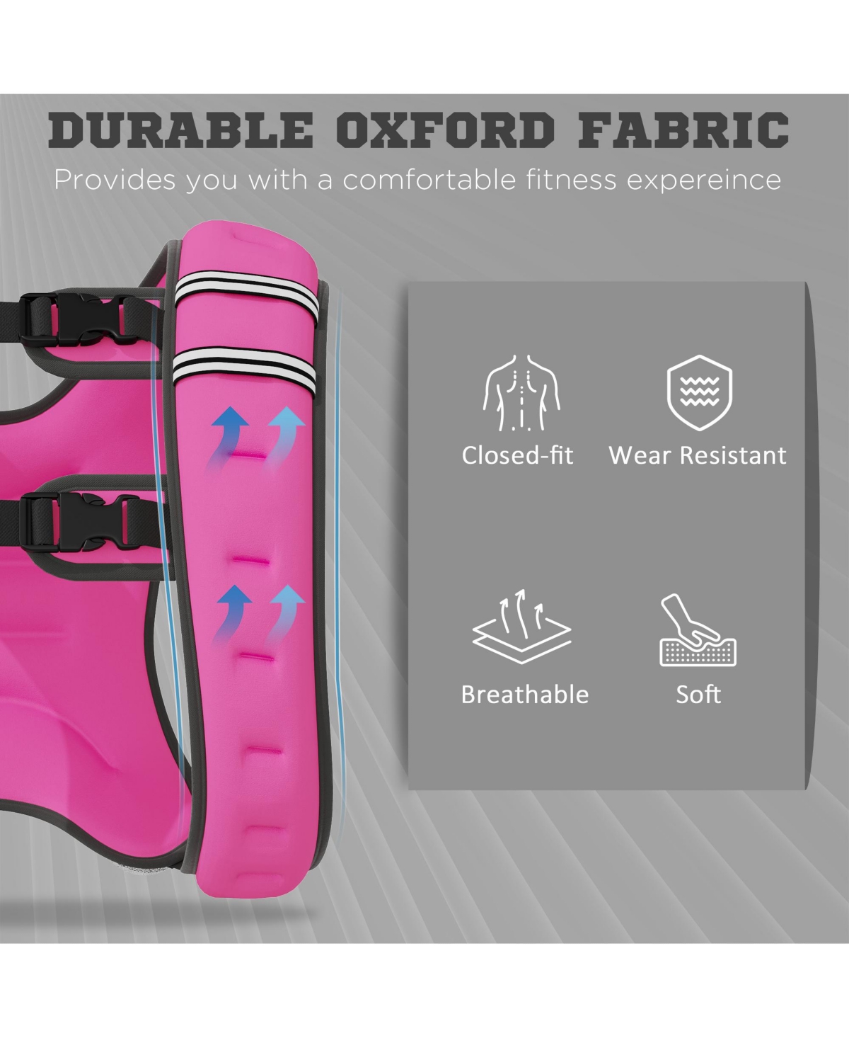 Soozier Body Weighted Vest W/ Pocket, Weighted Running Equipment,