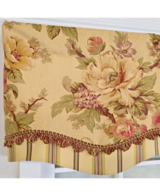 100% Cotton Dewsbury Glory Fully lined Windows Rod Pocket Valance 50" x 16" Beige