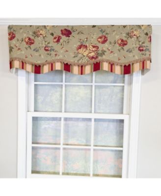 100% Cotton Lymington Glory  Fully lined Windows Rod Pocket Valance 50" x 16"  Green