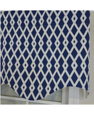 100% Cotton Jewel Regal  Fully lined Windows Rod Pocket Valance 50" x 17"  Navy