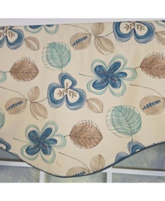 100% Cotton Jolly Cornice  Fully lined Windows Rod Pocket Valance 50" x 17"  Cream
