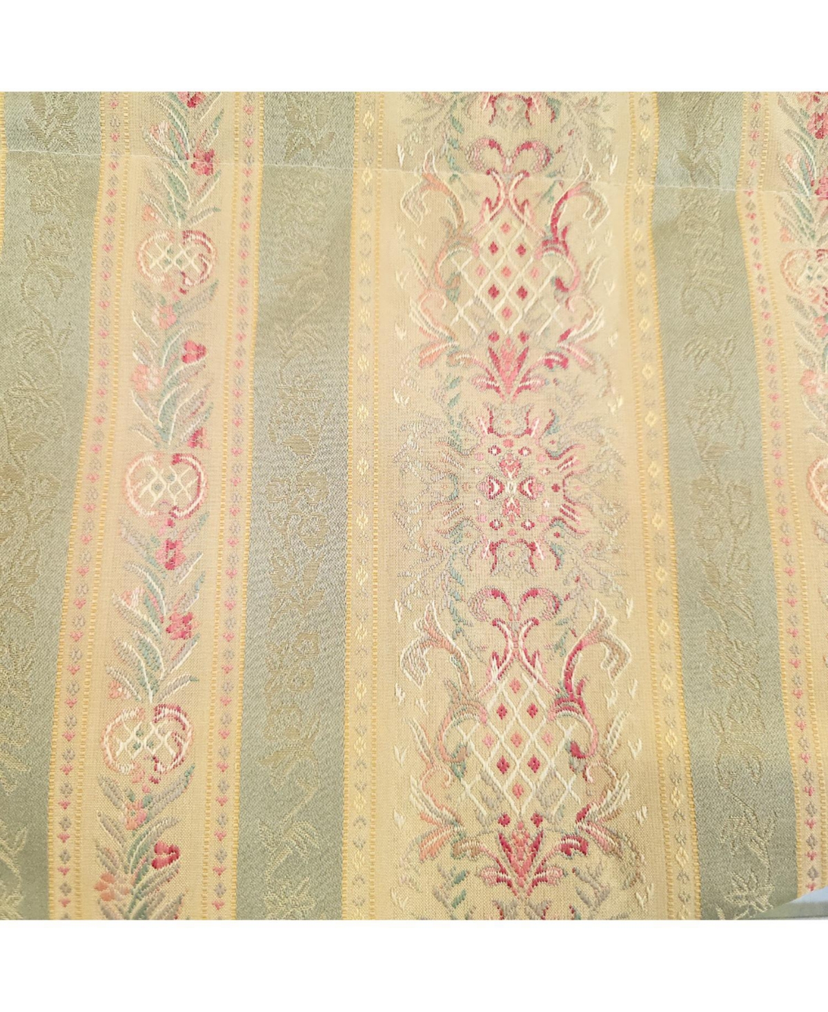 Rlf Home 100% Cotton Kuriyama Provance Fully lined Windows Rod Pocket Valance 50" x 15" Beige