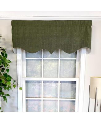 Sprinkle Regal 3" Rod Pocket Lining Luxurious and Elegant Window Treatment Valance 50" x 17" Hunter