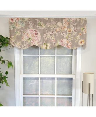 Monte Cristo Provance 3" Rod Pocket Lining Luxurious and Elegant Window Treatment Valance 50" x 15" Gray