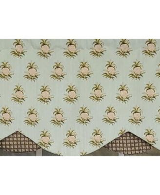 3" Rod Pocket High Quality Fabric Pineapple Field Petticoat Valance for Windows