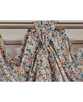 3" Rod Pocket High Quality Fabric Petite Flower 3-S Victory Swag for Windows 54" x 15" Multi