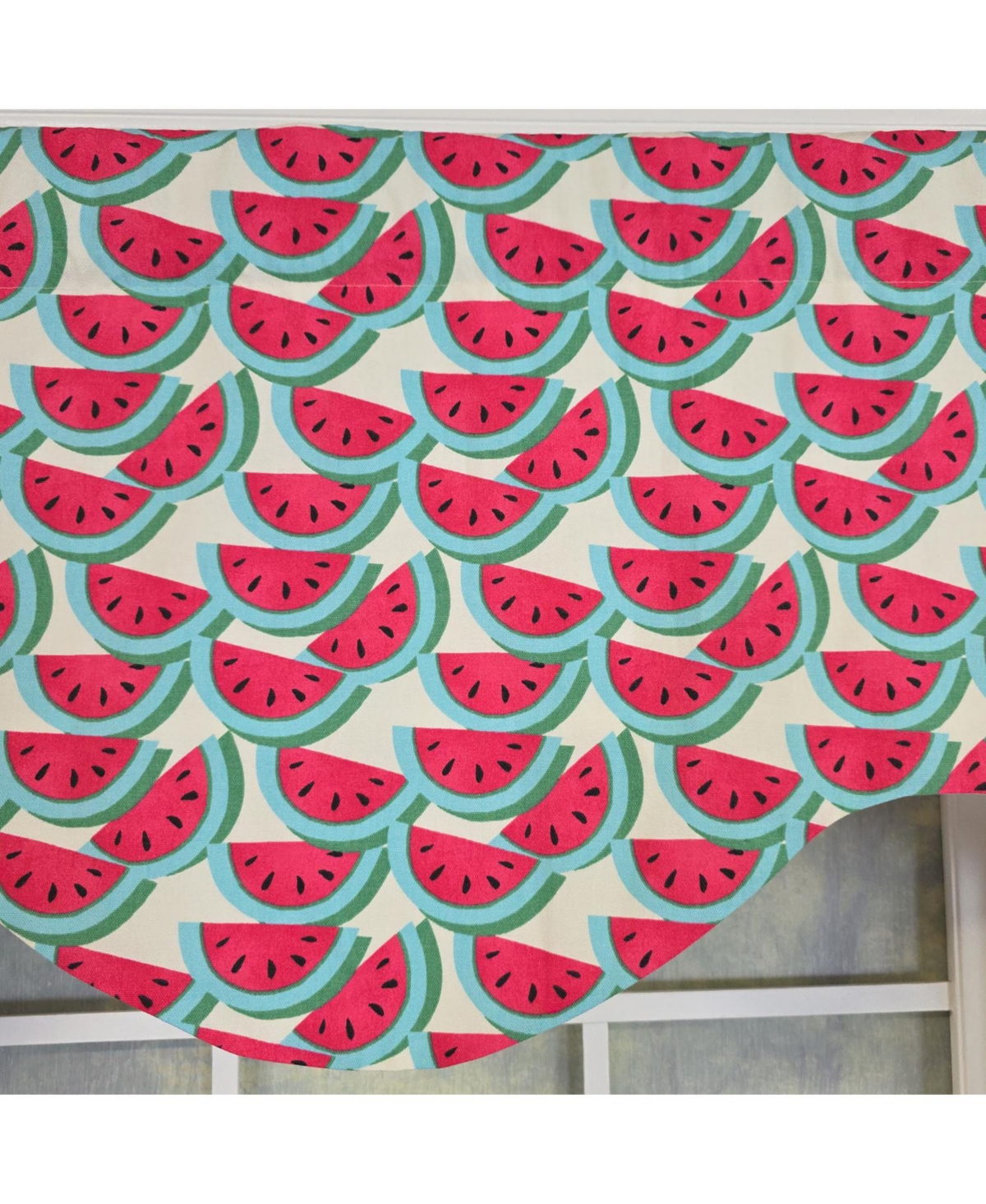 Rlf Home Sandias Cornice Valance - 100% Cotton with Ivory Lining 50" x 17" Cream