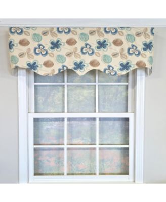 100% Cotton Jolly Regal  Fully lined Windows Rod Pocket Valance 50" x 17"  Cream