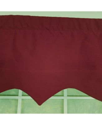 100% Cotton Twill Regal  Fully lined Windows Rod Pocket Valance 50" x 17"  Red