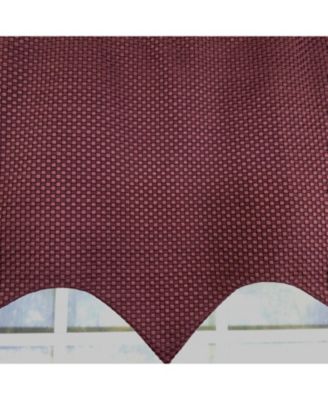 100% Cotton Basket Weave Regal Poly/Cotton lining Rod Pocket Valance 50" x 15" Egg Plant