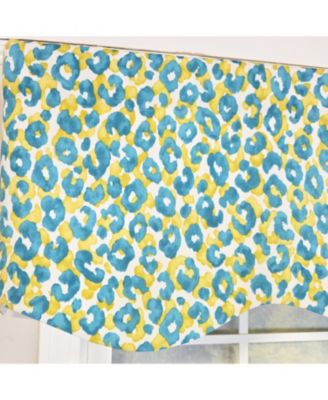 100% Cotton Marrakesh Provance  Fully lined Windows Rod Pocket Valance 50" x 15"  Green