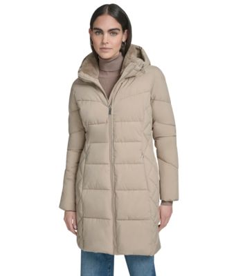 Women's Collar Hooded Puffer Coat