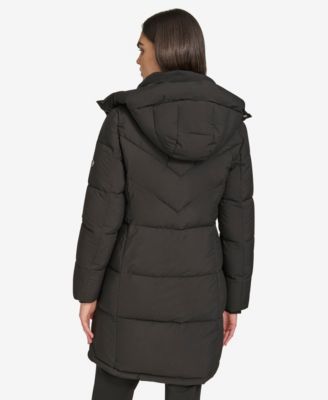 Women's Hooded Stand Collar Puffer Coat