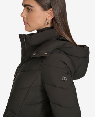 Women's Short Zip Front Puffer Jacket
