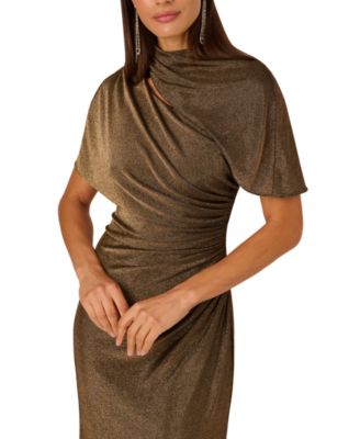 Women's Metallic Knit Long Dress