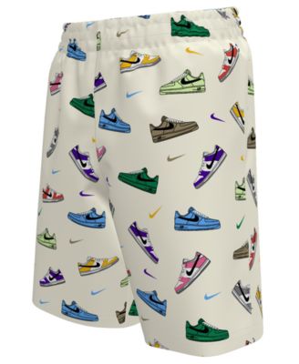 Nike - 8-20 Multi Sneaker 7 Volley Novelty Print Shorts